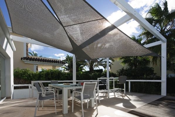 sonnensegel 3m x 3m UV Strandzelt UPF50+ Strand Strandzelt Sonnenschutz Geschenkideen unter 25 € Modell::Alu Hybrid Medium Multy – Ligne Roset